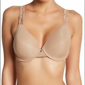 Natori 736037 Lace Trim Bra Suntan 38DDD